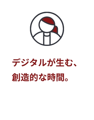 デジタルが生む、創造的な時間。